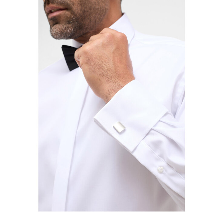 Eterna - Eterna - 8817 00 X367 | Modern Fit Smoking Skjorte Hvid