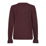 Pulz Jeans ( Dame )  - PULZ - PZSARA FLOUNCE | CARDIGAN FIG MELANGE 