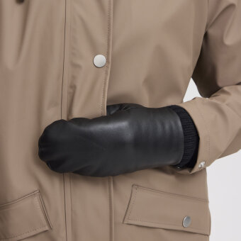 ICHI ( Dame ) - ICHI - IANILLA LEATHER GLOVE | SKIND LUFFER BLACK