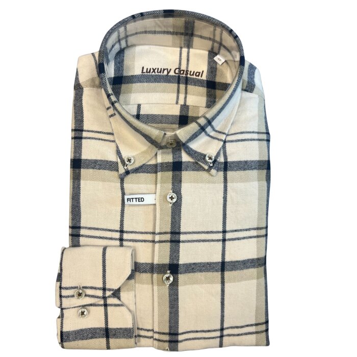 Limited Edition - Limited edition - 1004 Beige Blue | Skjorte Beige Blue