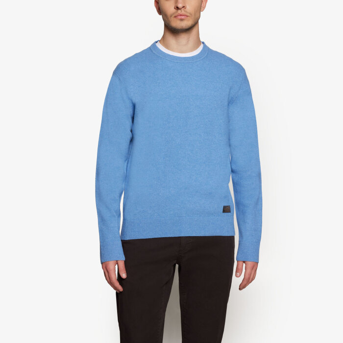 Signal - Signal - Ricco crew neck sweater | Strik Calm Blue Melange