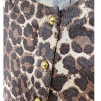 Pulz Jeans ( Dame )  - PULZ - PZSARA BOTTON | CARDIGAN BROWN ANIMAL