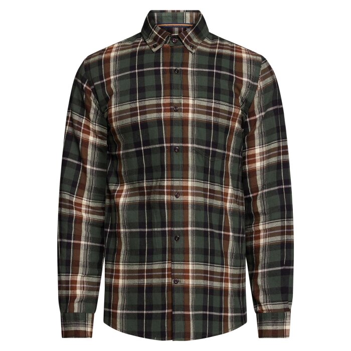 Signal - Signal - Bruce check shirt | Beluga Green