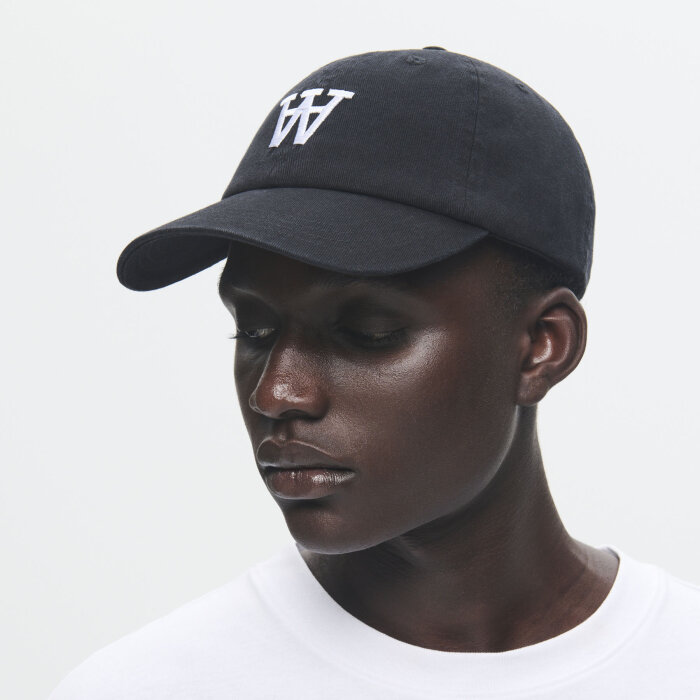 Double A by Wood Wood - Wood Wood - Eli embroidery cap | Kasket Black