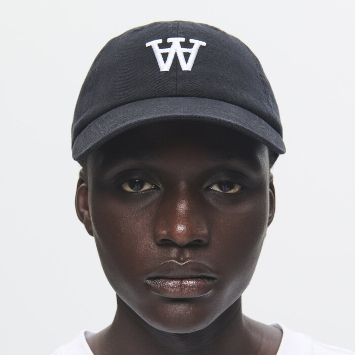 Double A by Wood Wood - Wood Wood - Eli embroidery cap | Kasket Black