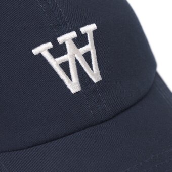 Double A by Wood Wood - Wood Wood - Eli embroidery cap | Kasket Navy