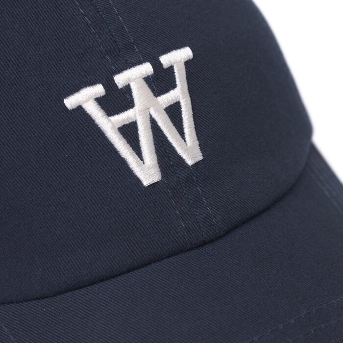 Double A by Wood Wood - Wood Wood - Eli embroidery cap | Kasket Navy