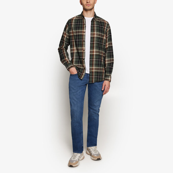 Signal - Signal - Bruce check shirt | Beluga Green