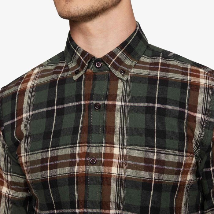 Signal - Signal - Bruce check shirt | Beluga Green