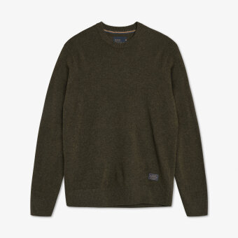 Signal - Signal - Ricco crew neck sweater | Strik Beluga Green Melange
