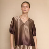 Love&divine ( Dame ) - LOVE&DIVINE - LOVE1403 | BLUSE 804 BROWN COMB. Love&divine ( Dame ) - LOVE&DIVINE - LOVE1403 | BLUSE 804 BROWN COMB.