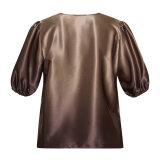 Love&divine ( Dame ) - LOVE&DIVINE - LOVE1403 | BLUSE 804 BROWN COMB. Love&divine ( Dame ) - LOVE&DIVINE - LOVE1403 | BLUSE 804 BROWN COMB.