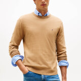 Tommy Hilfiger  - Tommy Hilfiger - Cotton cashmere sweater | Strik Timeless Camel