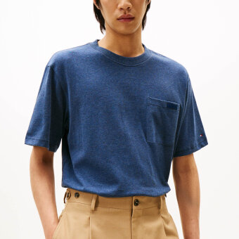 Tommy Hilfiger  - Tommy Hilfiger - Premium essential tee | T-shirt Heathered Blue