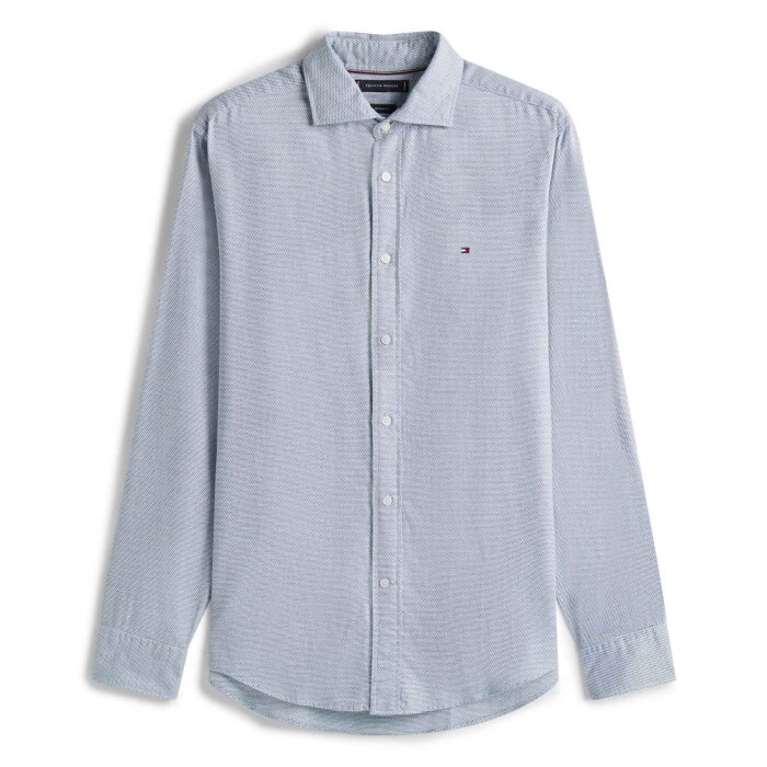 Tommy Hilfiger  - Tommy Hilfiger - Dobby structure shirt | Skjorte Night Sky