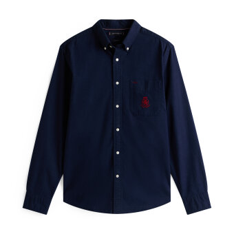 Tommy Hilfiger  - Tommy Hilfiger - Brushed oxford pocket shirt | Skjorte Preppy Navy