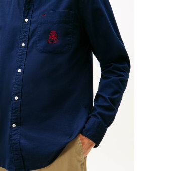 Tommy Hilfiger  - Tommy Hilfiger - Brushed oxford pocket shirt | Skjorte Preppy Navy