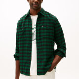 Tommy Hilfiger  - Tommy Hilfiger - Buffalo check shirt | Skjorte Ornamental Green 