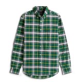 Tommy Hilfiger  - Tommy Hilfiger - Brushed oxford check shirt | Skjorte Ornamental Green 