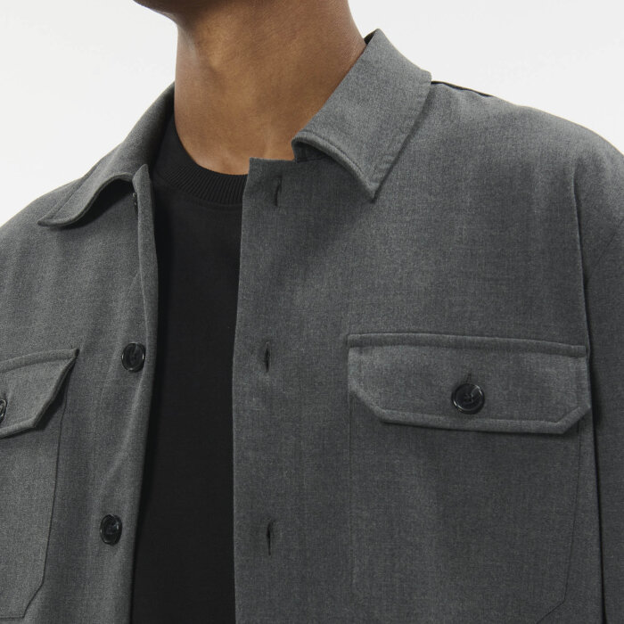 Matinique - Matinique - Damo | Overshirt Medium Grey