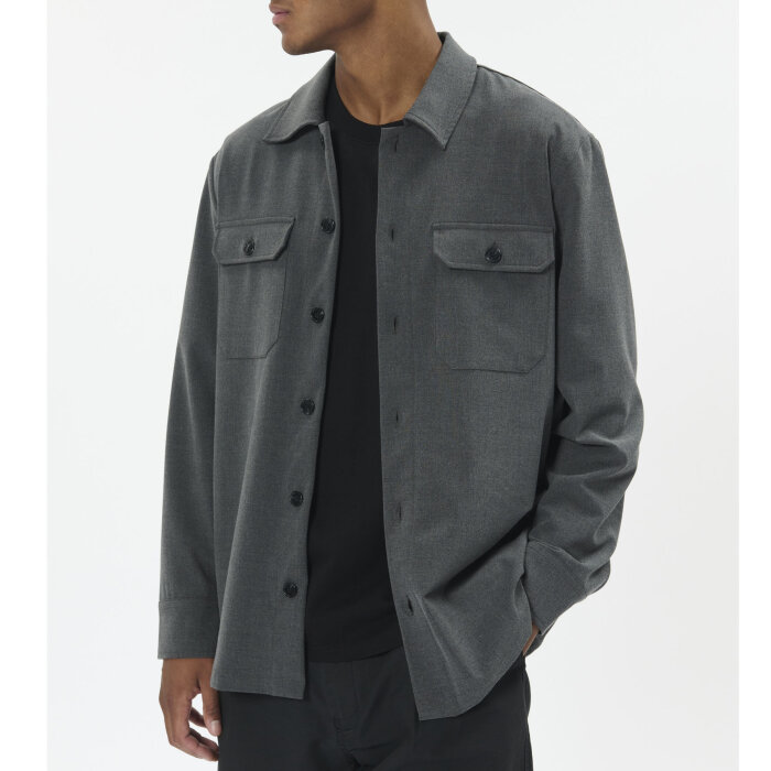 Matinique - Matinique - Damo | Overshirt Medium Grey