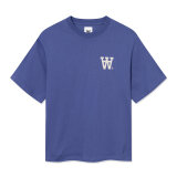 Double A by Wood Wood - Wood Wood - Liam AA chest  T-shirt Skipper Blue