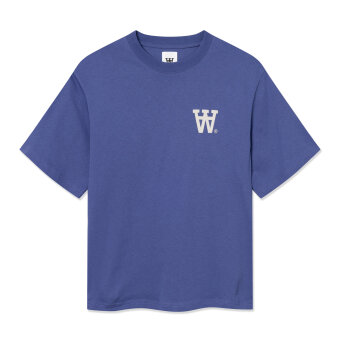 Double A by Wood Wood - Wood Wood - Liam AA chest  T-shirt Skipper Blue
