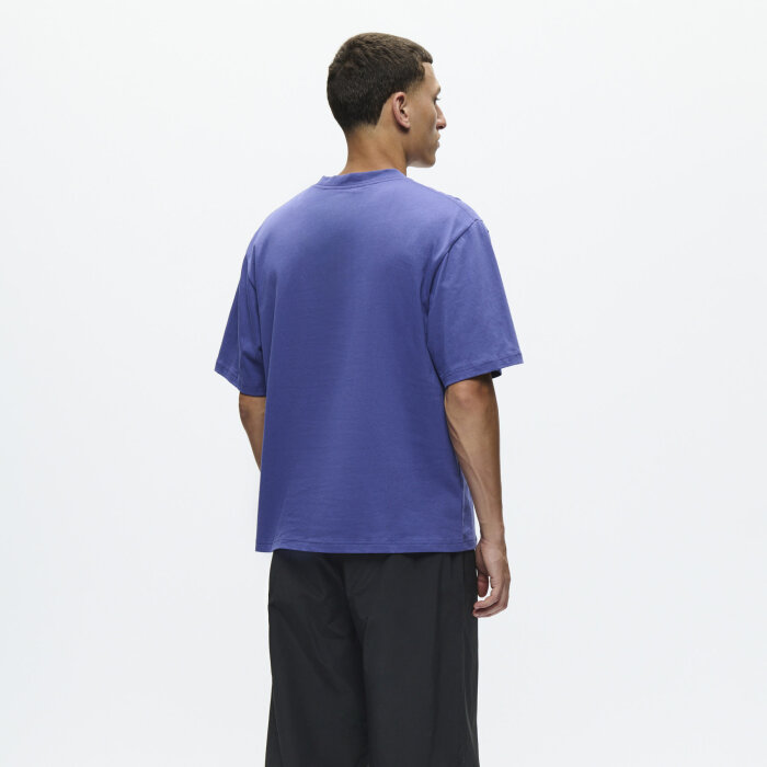 Double A by Wood Wood - Wood Wood - Liam AA chest  T-shirt Skipper Blue