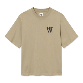 Double A by Wood Wood - Wood Wood - Liam AA chest tee | T-shirt Greige