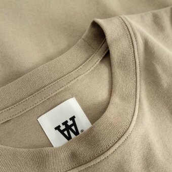 Double A by Wood Wood - Wood Wood - Liam AA chest tee | T-shirt Greige