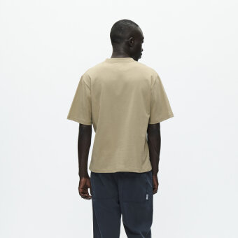 Double A by Wood Wood - Wood Wood Doulble A - Liam AA chest tee | T-shirt Greige