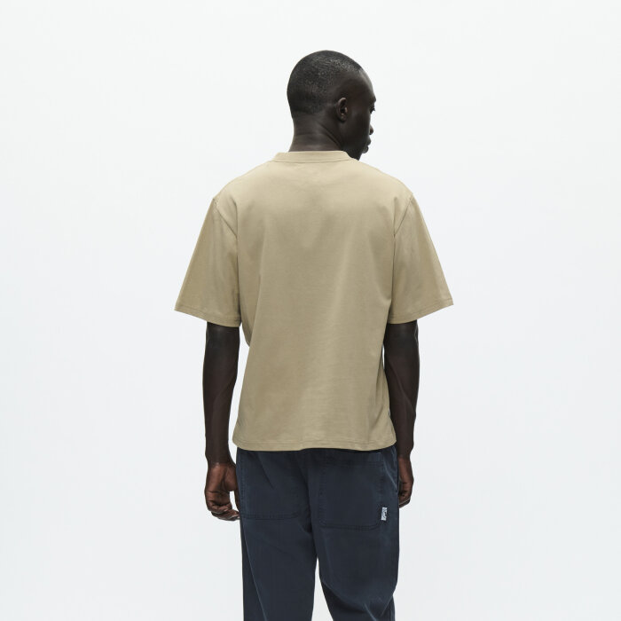 Double A by Wood Wood - Wood Wood - Liam AA chest tee | T-shirt Greige