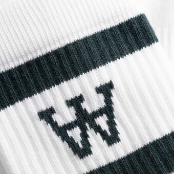 Double A by Wood Wood - Wood Wood - Ryder 2 pack socks | Tennissokker White Black