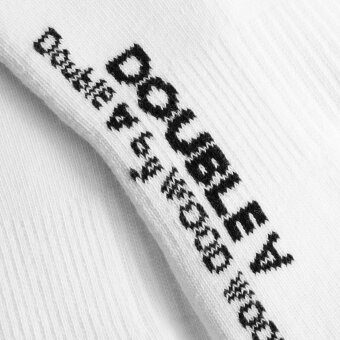 Double A by Wood Wood - Wood Wood Double A - Ryder 2 pack socks | Tennissokker White Black