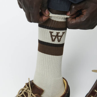 Double A by Wood Wood - Wood Wood - Kyle 2 pack socks | Tennissokker Black Moon