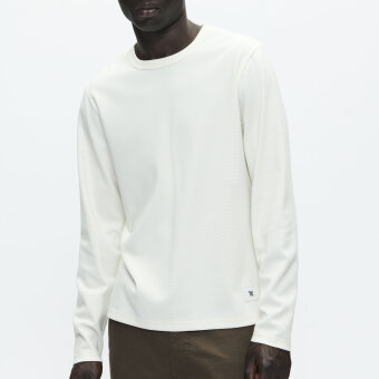 Double A by Wood Wood - Wood Wood Double A - Hendrix crew neck | T-shirt Clear Cream