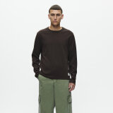 Double A by Wood Wood - Wood Wood - Hendrix crew neck | T-shirt Chocolate Tort