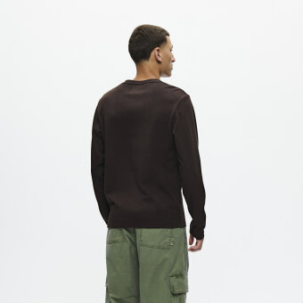 Double A by Wood Wood - Wood Wood Double A - Hendrix crew neck | T-shirt Chocolate Tort