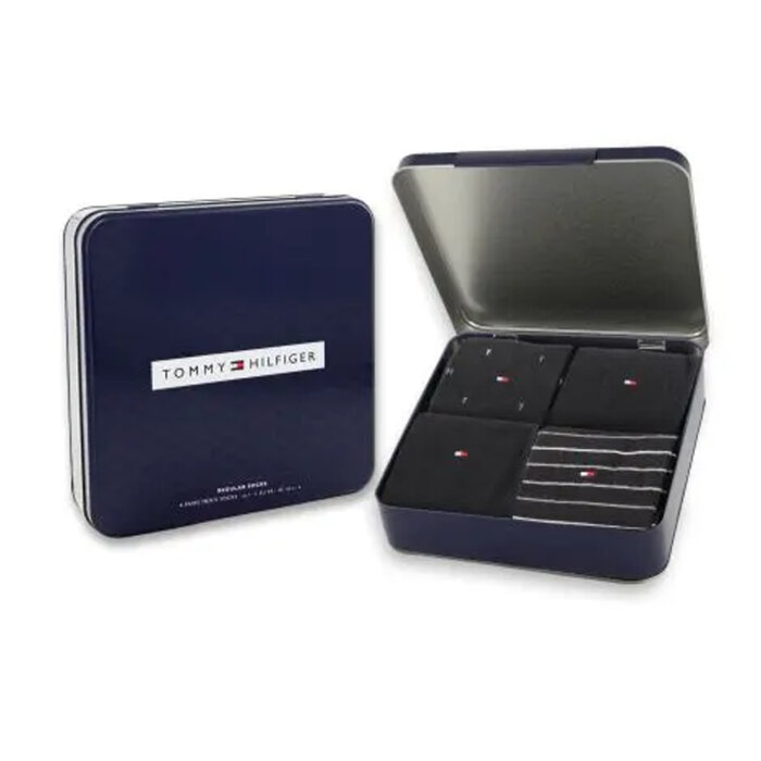 Tommy Hilfiger  - Tommy Hilfiger - TH socks 4 pack | Strømper Black