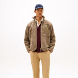 Tommy Hilfiger - Tommy Hilfiger - TH Teddy Fleece Zip Through | Fleecetrøje Coastal Taupe Tommy Hilfiger - Tommy Hilfiger - TH Teddy Fleece Zip Through | Fleecetrøje Coastal Taupe