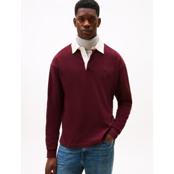 Tommy Hilfiger  - Tommy Hilfiger - TH Peached Crest Solid | Sweatshirt Deep Burgundy