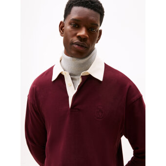 Tommy Hilfiger  - Tommy Hilfiger - TH Peached Crest Solid | Sweatshirt Deep Burgundy