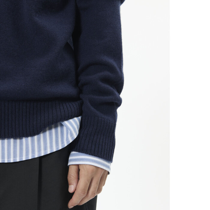 Matinique - Matinique - Maxwell 73 pullover | Strik Dark Navy Matinique - Matinique - Maxwell 73 pullover | Strik Dark Navy