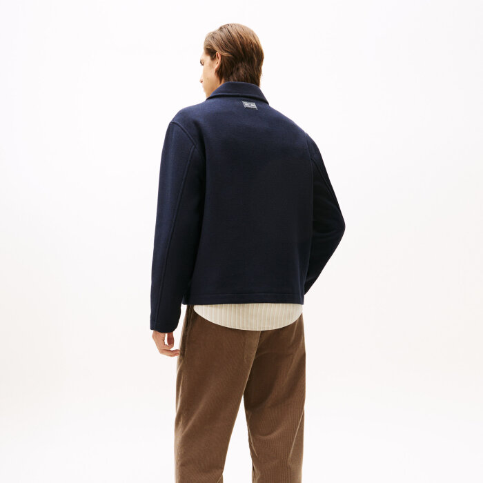 Tommy Hilfiger  - Tommy Hilfiger - TH wool ivy jacket | Uldjakke Desert Sky