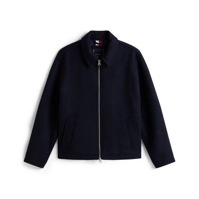 Tommy Hilfiger  - Tommy Hilfiger - TH wool ivy jacket | Uldjakke Desert Sky