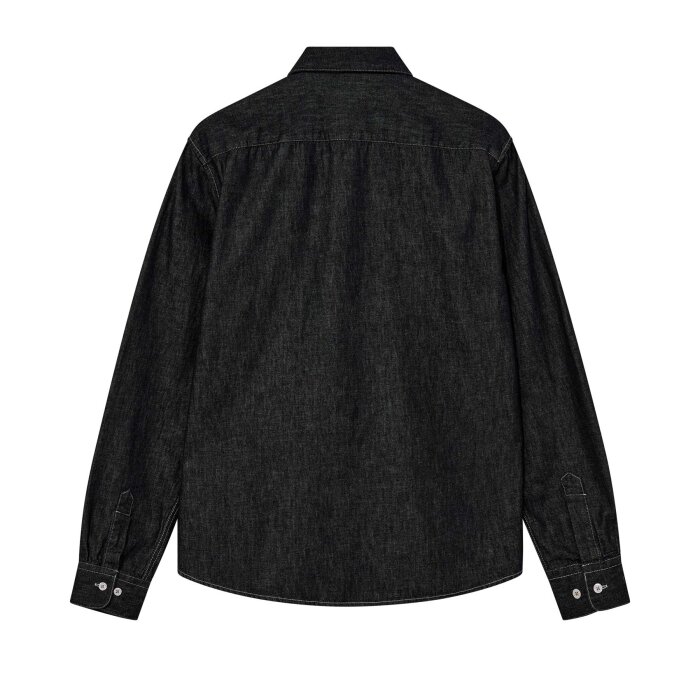 Mos Mosh Gallery - Mos Mosh - MMGGibson denim shirt | Skjorte Dark Blue Denim