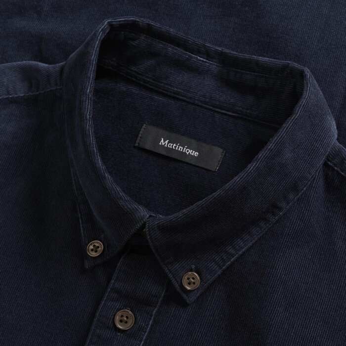 Matinique - Matinique - Trostol Fløjl shirt | Skjorte Dark Navy