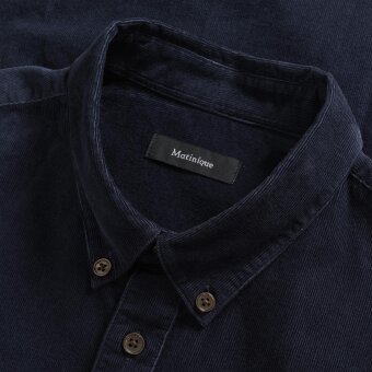 Matinique - Matinique - Trostol Fløjl | Skjorte Dark Navy