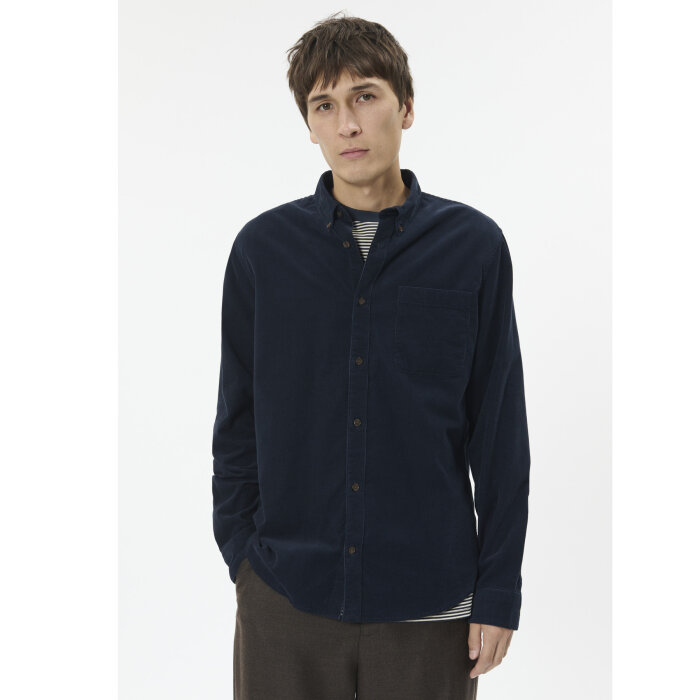 Matinique - Matinique - Trostol Fløjl shirt | Skjorte Dark Navy