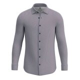 Desoto - Desoto - 68128-3 161 | Jersey Skjorte Denim Brown Cubes